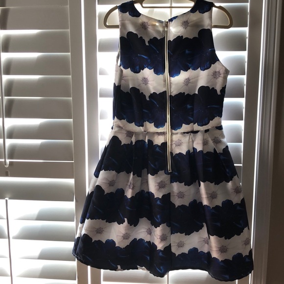 WOMENS FLORAL EVENING DRESS - Picture 3 of 4